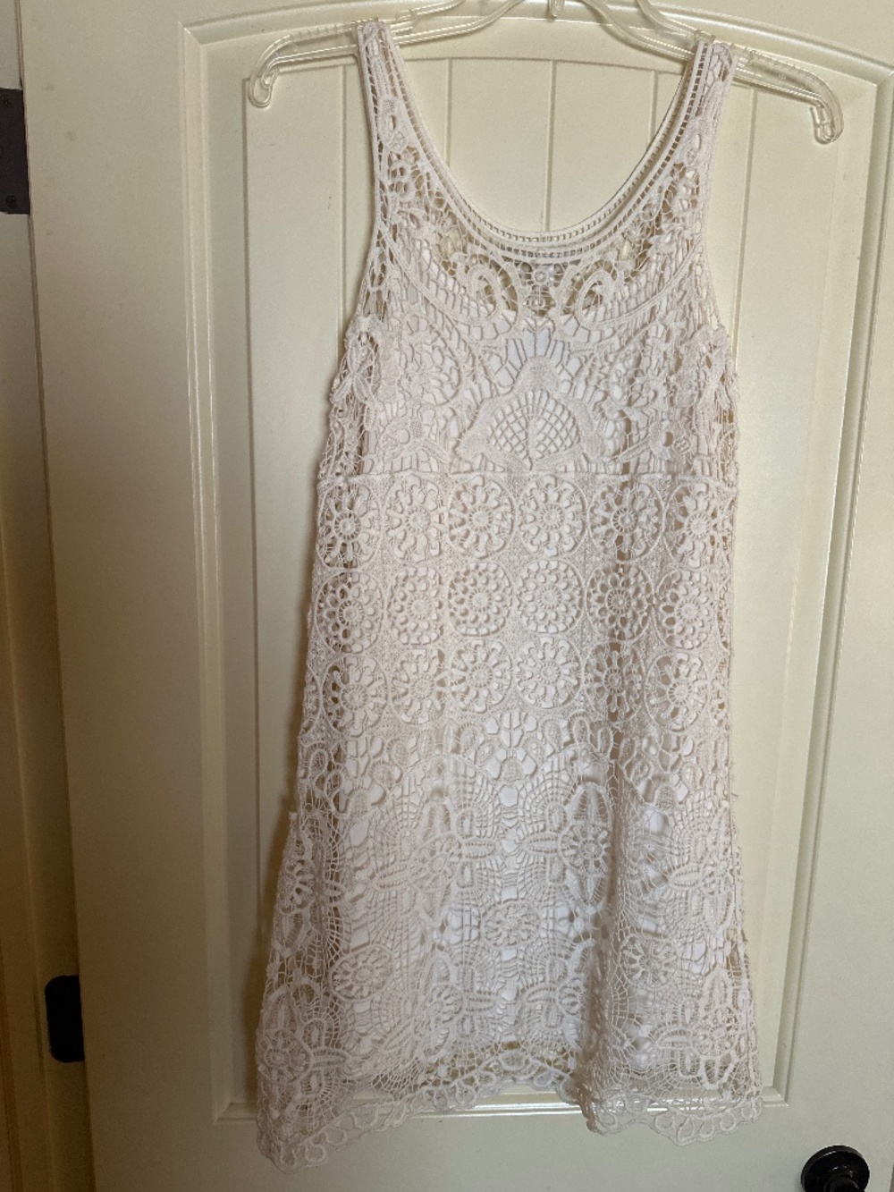 Crocheted mini dress